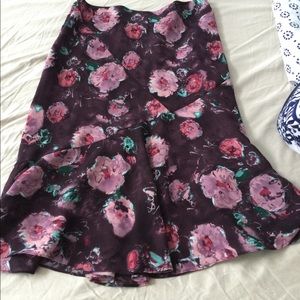 Axcess Purple Floral Skirt
